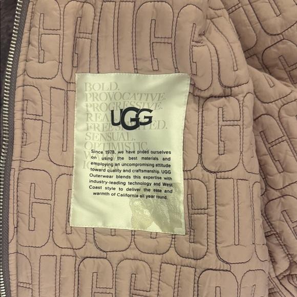 UGG Brown and Pink Fleece Jacket - Picture 3 of 5
